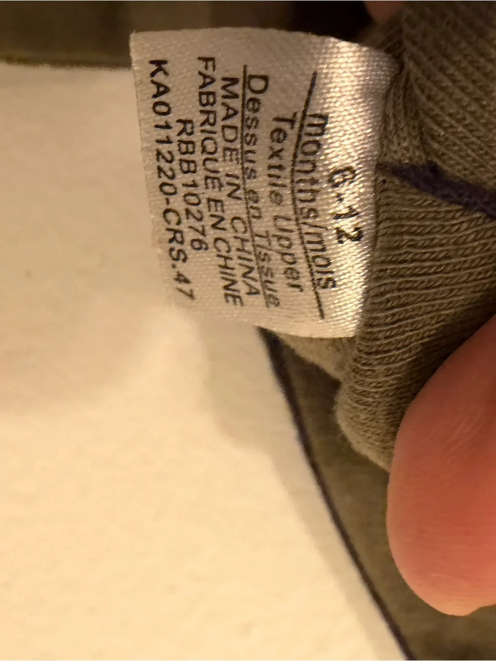 Robeez Baby Soft Sole Animal Slippers Green Navy 6–12 Months